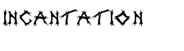 Incantation font preview