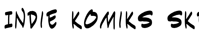 Indie Komiks Sketch Normal font preview