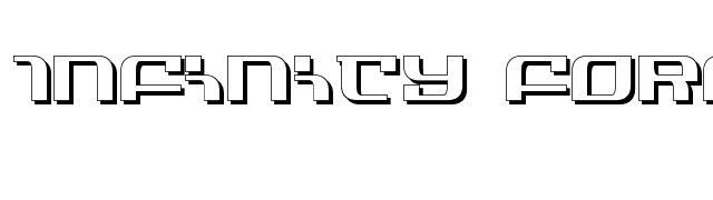 Infinity Formula Shadow font preview