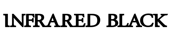 InfraRed Black font preview