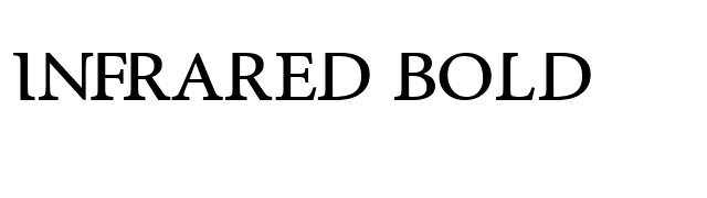 InfraRed Bold font preview