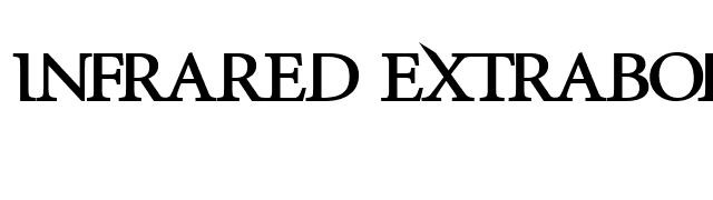 InfraRed ExtraBold font preview