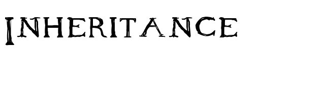 Inheritance font preview