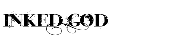 Inked God font preview