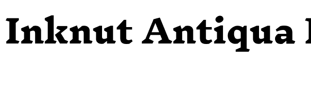 Inknut Antiqua ExtraBold font preview