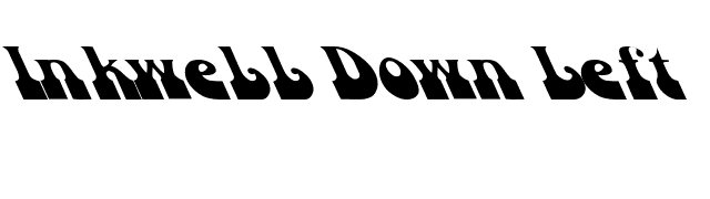 Inkwell Down Left font preview