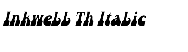 Inkwell Th Italic font preview