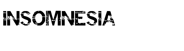 Insomnesia font preview