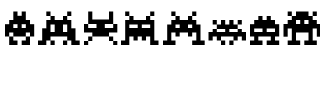 Invaders font preview