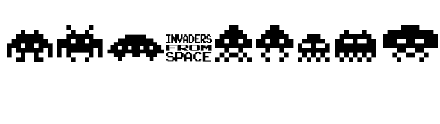 Invaders from Space font preview