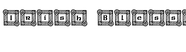 Irish Blessing font preview