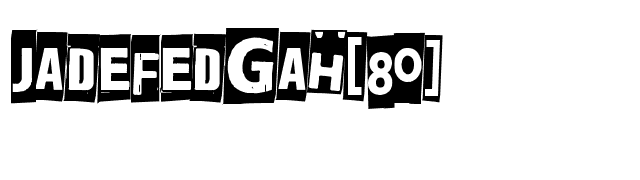 Jadefedgah[80] font preview