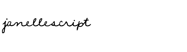 janellescript font preview