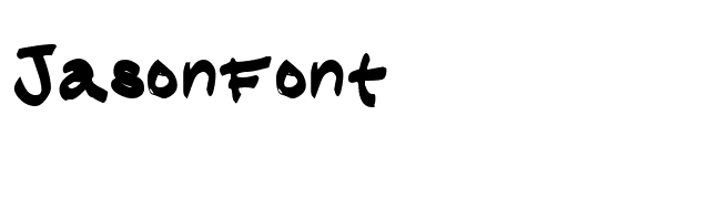 JasonFont font preview