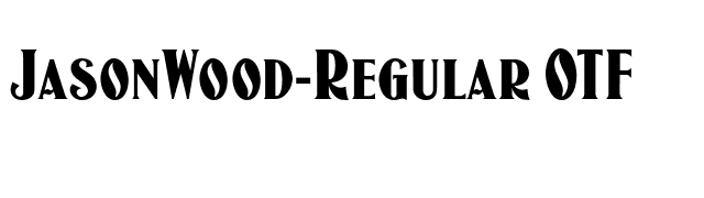 JasonWood-Regular OTF font preview