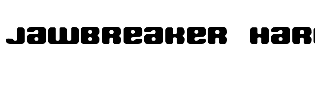 Jawbreaker Hard BRK font preview