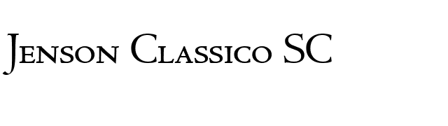 Jenson Classico SC font preview