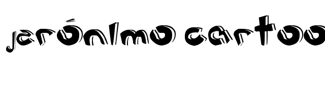 Jerónimo Cartoon font preview