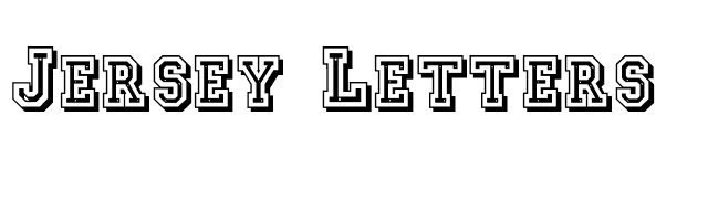 Jersey Letters Font