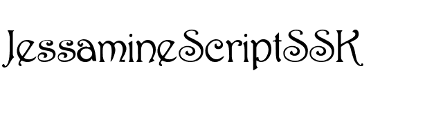 JessamineScriptSSK font preview