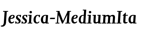 Jessica-MediumIta font preview