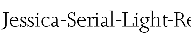 Jessica-Serial-Light-Regular font preview