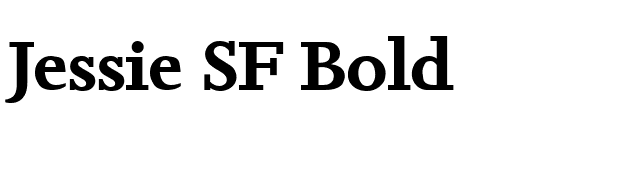 Jessie SF Bold font preview