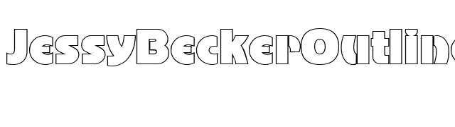 JessyBeckerOutline-Regular font preview