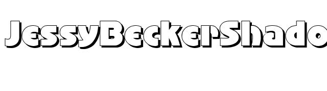 JessyBeckerShadow-Regular font preview