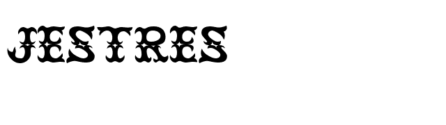 Jestres font preview