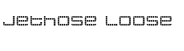 jethose LOOSE font preview