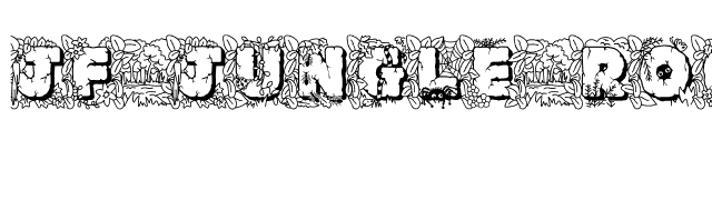 JF Jungle Rock font preview