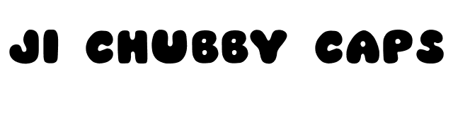 JI Chubby Caps font preview