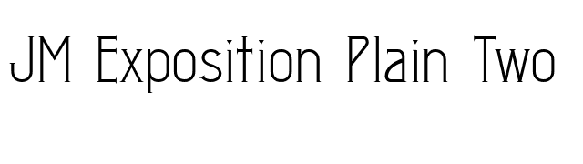 JM Exposition Plain Two font preview