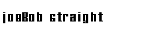 joeBob straight font preview