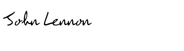 John Lennon font preview