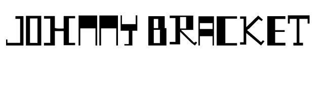 Johnny Bracket font preview