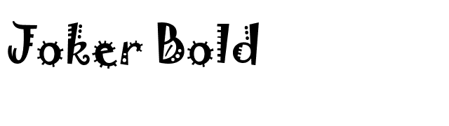 Joker Bold font preview