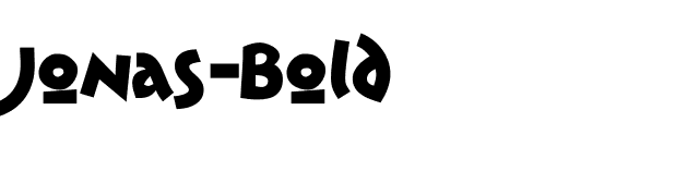 Jonas-Bold font preview