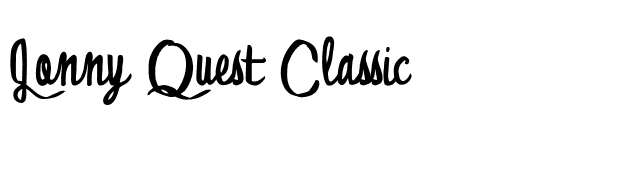 Jonny Quest Classic font preview