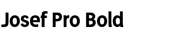 Josef Pro Bold font preview