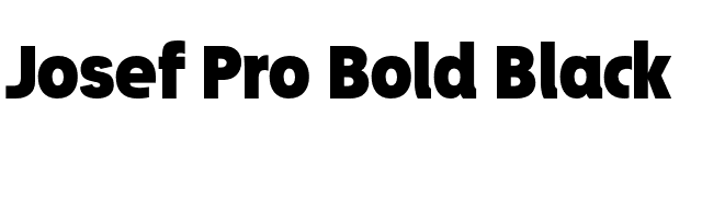 Josef Pro Bold Black font preview