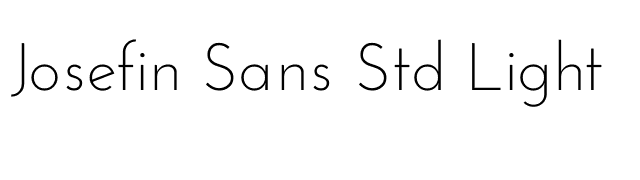 Josefin Sans Std Light font preview
