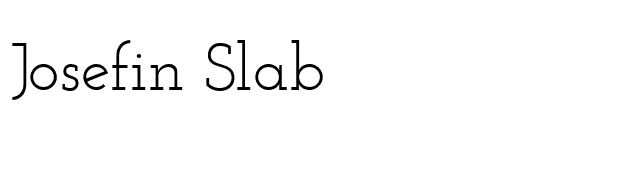 Josefin Slab font preview