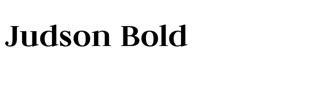 Judson Bold font preview