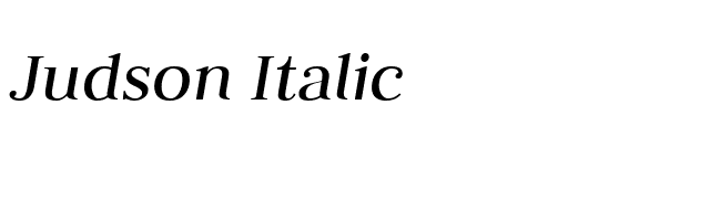 Judson Italic font preview