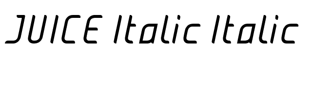 JUICE Italic Italic font preview