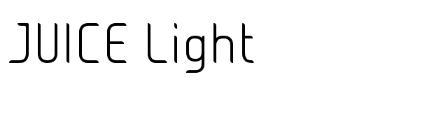 JUICE Light font preview