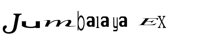 Jumbalaya Ex font preview