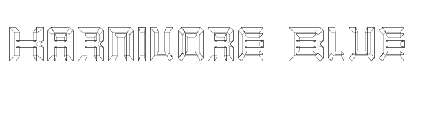 Karnivore Blue font preview